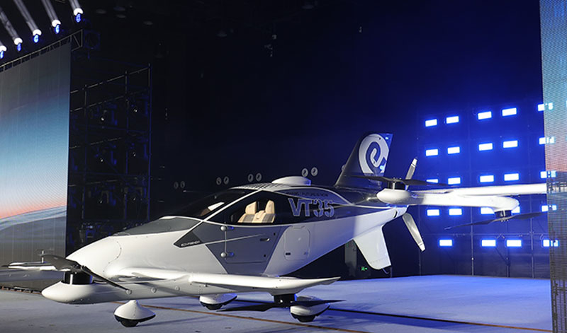 EHang представила «летающую маршрутку» VT35 на электротяге — два пассажира и 200 км за час