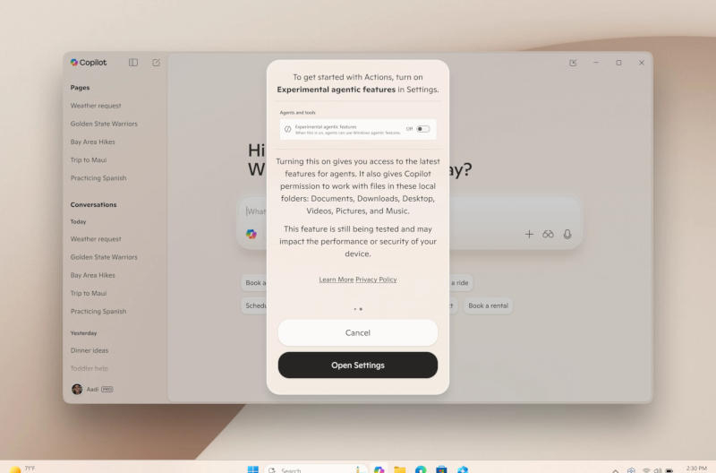 Windows 11 получит голосовое управление, будет следить за происходящим на экране и выполнять поручения пользователя