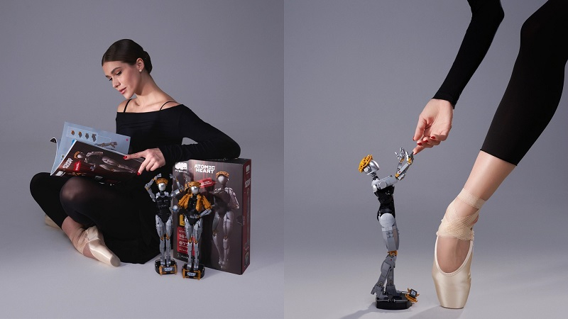 Производитель российского аналога Lego выпустил модель Близняшки из Atomic Heart — робот-балерина может принимать «эффектные позы»