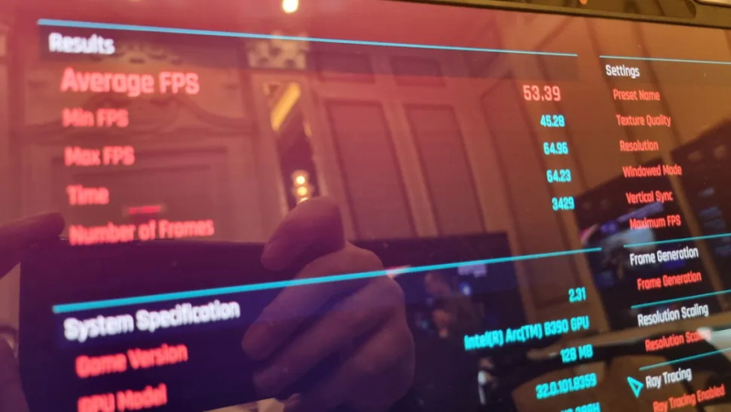 Первые тесты мощнейшей встроенной графики Intel Panther Lake — Arc B390 выдала более 80 FPS в Cyberpunk 2077