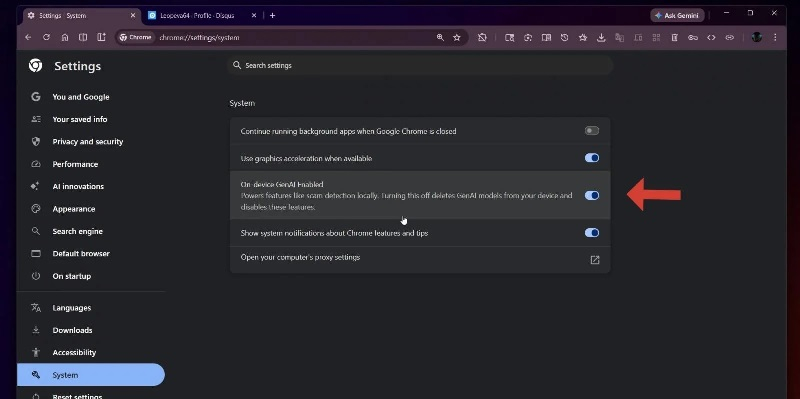 В Google Chrome разрешили отключать локальный ИИ для защиты от мошенников