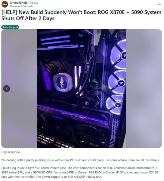 Ryzen 7 9800X3D продолжают загадочно умирать: теперь на материнских платах Asus