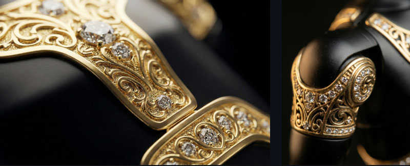 Российский производитель золотых телефонов Caviar представил робота «Аладдин» в восточном стиле