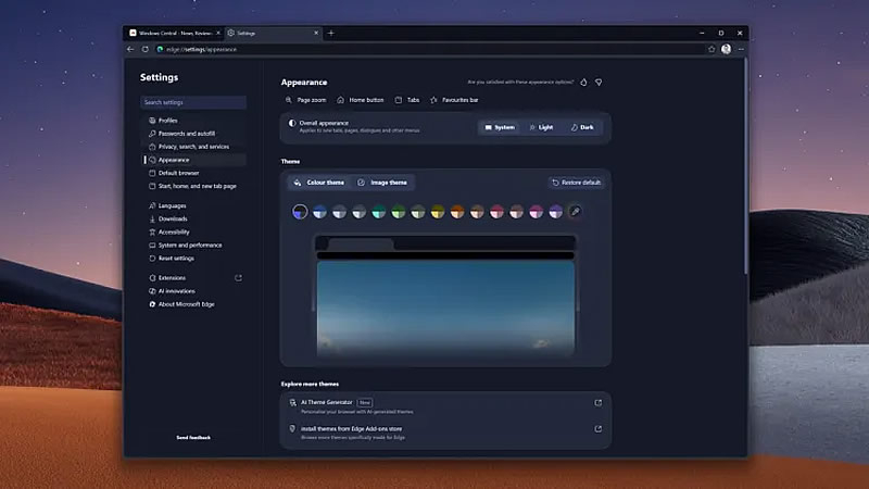 Интерфейс браузера Microsot Edge начали переделывать по образу и подобию Copilot