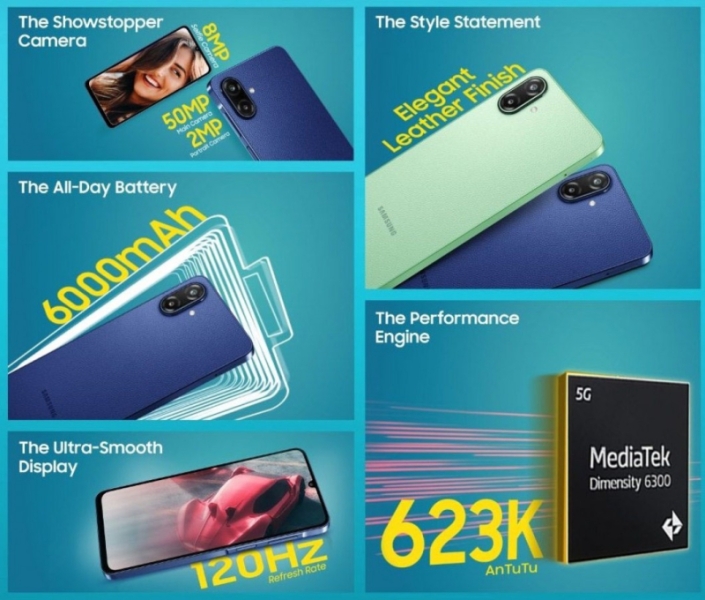 Samsung выпустила Galaxy F70e — Dimensity 6300, 50-Мп камера и батарея на 6000 мА·ч по цене от 8