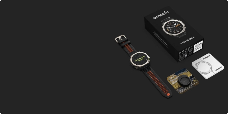 Вышли самые мощные смарт-часы Amazfit T-Rex Ultra 2 с титановым корпусом, GPS и фонариком