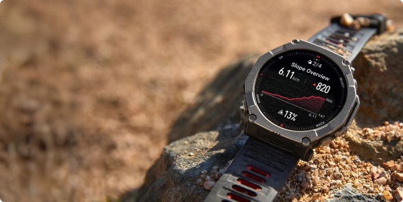Вышли самые мощные смарт-часы Amazfit T-Rex Ultra 2 с титановым корпусом, GPS и фонариком