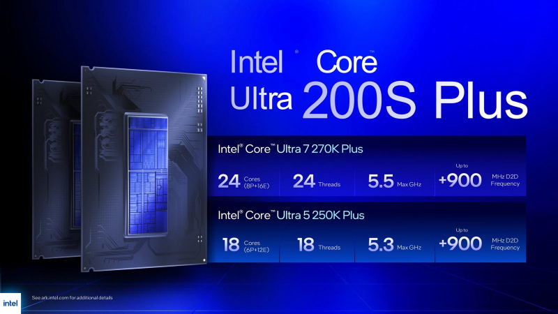 Intel внезапно представила десктопные процессоры Core Ultra 200S Plus — ядер больше, память быстрее, а цена ниже